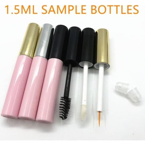 Pink Eyelash Tubes Wholesale 1.5ml Empty Mascara Tube Containers Eyeliner Tube Eyelash Growth Liquid Tubes Lipgloss Bottles