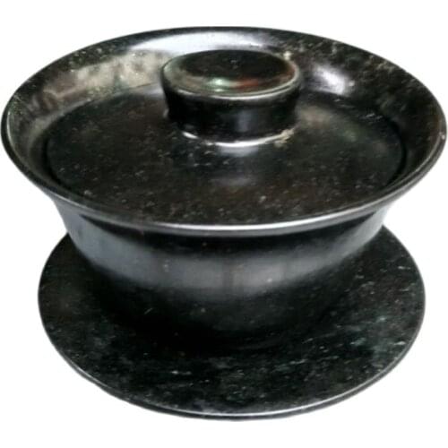 Manual Grinding Hetian Jade In China A Three-Piece Cups Teabowl
