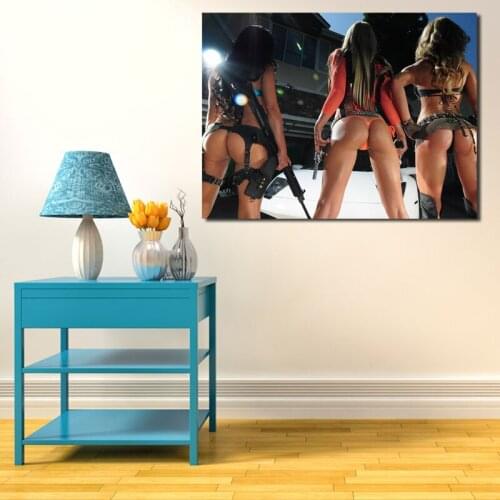 Sexy Girls Model Wallpaper Canvas Painting Print Bathroom Home Decor Modern Wall Art Oil Painting Oil Poster Pictures Artwork HD