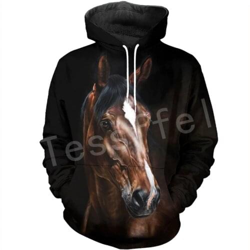 Tessffel Animal Stronger Horse art UnisexTracksuit Casual Harajuku 3D full Print Hoodie/Sweatshirt/Jacket/Men Women s5
