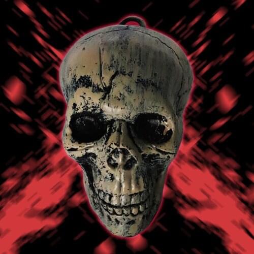 Halloween Decoration Realistic Plastic Skeleton Head Model Decor Prop Bar Home Table Halloween Decoration Fesitival Props