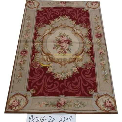 Orbusson Oriental Embroidered Carpet With Interwoven Woollen Wreath Knitted For Carpets Living Room Folk Art Wool Rug Carpet