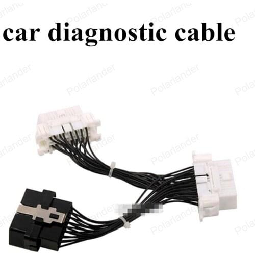 [High Quality] 16 Pin Extension Diagnostic Cable with superior flexibility OBDII Male to Female Adapter Connector