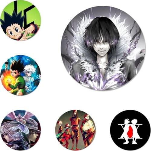 Anime Hunter x Hunter Icons Pins Badge Decoration Brooches Metal Badges For Backpack Decoration 58mm