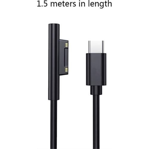 150cm Fast Charging Cable USB C Type C Charger Power Supply Adapter PD Cord for Surface Pro 7/6/54/3 Book/Book 2
