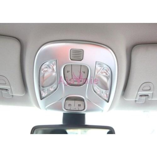 2017 2018 Chrome Car Styling Reading Lamp Cover Light Garnish Overlay Trims Panel Frame For Jeep Compass Accessories