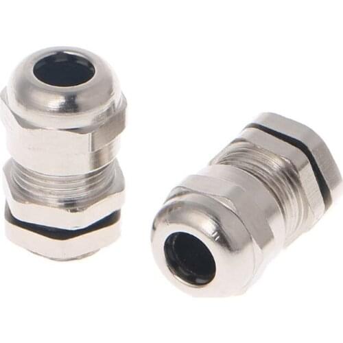 3PCS Stainless Steel PG7 3.0-6.5mm Waterproof Connector Metal Fixing Cable Gland K3KA
