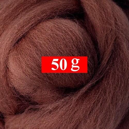 50g Merino Wool Roving for Needle Felting Kit, 100% Pure Felting Wool, Soft, Delicate, Can Touch the Skin (Color 20)