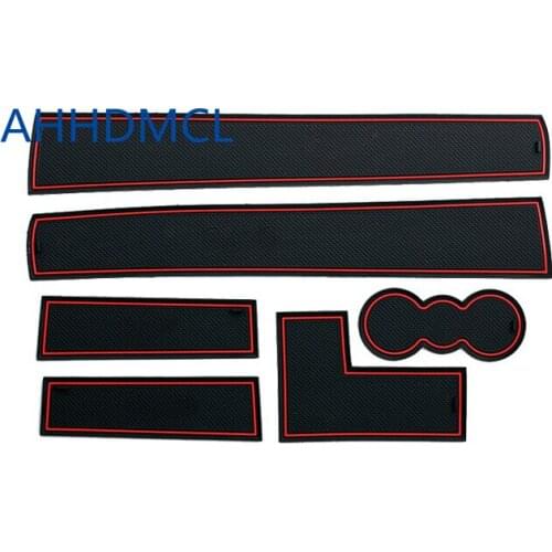Car Anti-Dirty Pad Door Groove Gate Slot Cup Armrest Storage Pad Mat For Skoda Superb 2009 2010 2011 2012 2013 2014 2015