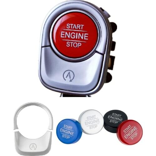 Car Styling for Mercedes Benz A Class W177 GLE W167 GLB Interior Auto Start Stop Engine Push Switch Buttons Cover Stickers Trim