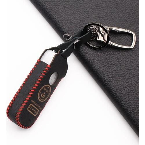 Genuine Leather Motor Key Fob Case for Yamaha TMAX 530 DX SX motorcycle 2017/2018 Remote Key Cover