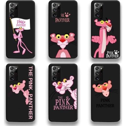 Cute funny cartoon pink panther Phone Case For Samsung Galaxy Note20 ultra 7 8 9 10 Plus lite M51 M21 M31 J8 2018 Prime