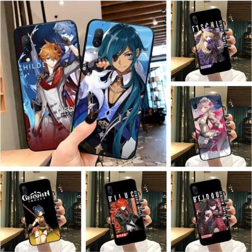 Game Genshin Impact Phone Case For Vivo Y91c Y17 Y51 Y67 Y55 Y7s Y81 Y19 Y97 Y93 V17 vivos5