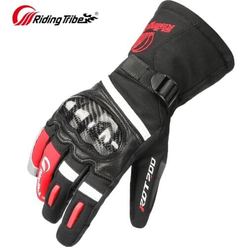 Motorcycle Gloves Winter Guantes Moto Invierno Warm Windproof Touch Screen Reflective Hiver Shockproof Protect Antislip Invernal