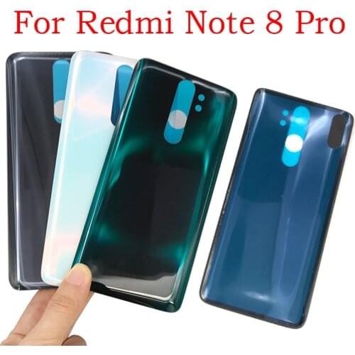 New For Xiaomi Redmi Note 8 Pro Battery Back Cover Glass Rear Door Replacement Housing STICKER Adhesive For Redmi Note 8