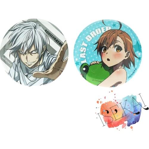 A Certain Scientific Accelerator Anime Badge Accelerator Last Order Metal Badge Brooch Pins