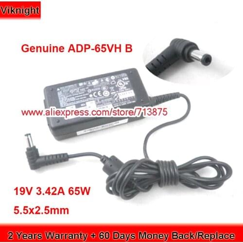 Genuine ADP-65VH B 65W Charger 19V 3.42A EXA0703YH AC Adapter for TOSHIBA SATELLITE C55-A5135 C55-A5105