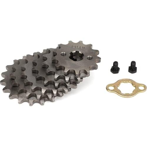 Motorcycle pars sprokets 420 17/20mm 10T 11T 12T 13T 14T 15T 16T 17T 18T 19T Gear Sprokets For PIT DIRT BIKE ATV Lifan YX Loncin