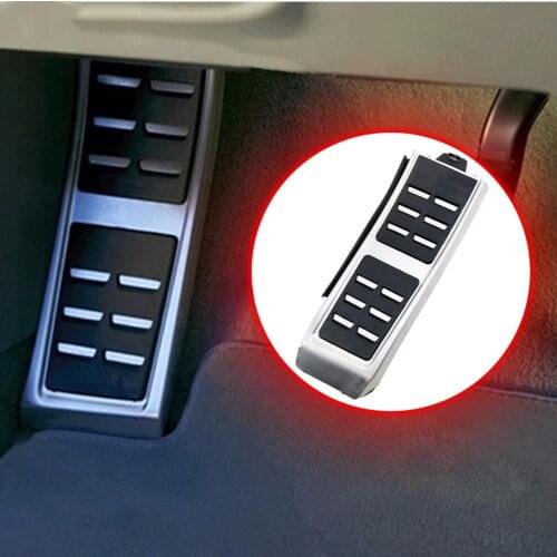 Stainless Steel No Drill Throttle Footrest Pad Foot Rest Pedal Anti Slip Cover Accessories Fit For Porsche Macan 2019