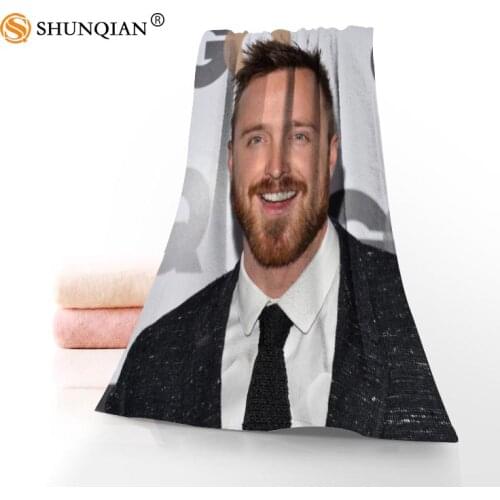 Custom Aaron Paul 35x75cm Face Towels Facecloth Microfiber Washcloth Quick drying Sports Towel