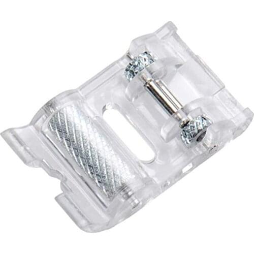 1Pc Sewing Machine Presser Feet Presser Leather Roller Foot for Low Shank Snap on Sewing Machine Home Sewing Machine Accessories