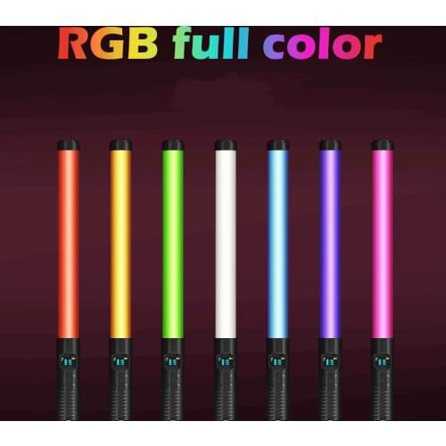 RGB Light Stick Wand With Tripod Stand Party Colorful LED Lamp Fill Light Handheld Flash Speedlight Photography Lighting Video