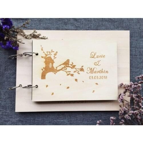 Rustic wedding guest book/ wood guest book / personalized guest book Woodland Branches Wedding Guestbook