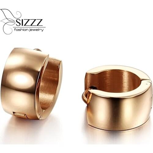 Stainless steel earrings rose gold earrings for women fashion jewelry rose gold stud earrings