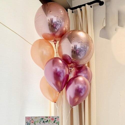 Sphere Foil Balloon Latex Balloon Set Birthday Baby Shower Wedding Parties Decorations Helium Balloon Supplies