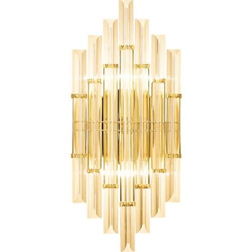 Nordic modern luxury crystal hotel wall lamp designer model room art deco luminaire bedroom bedside background led light fixture
