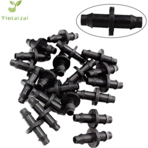 Insert Barb Coupler 1/4“(6mm) Hose Equal Coupling Double Hooks Micro Irrigation Pipe Repair Fittings Connectors