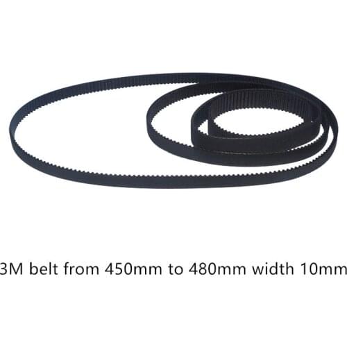 LINK CNC HTD 3M Timing belt length from 450mm to 480mm width 15mm Rubber HTD3M synchronous 450-3M 480-3M closed-loop