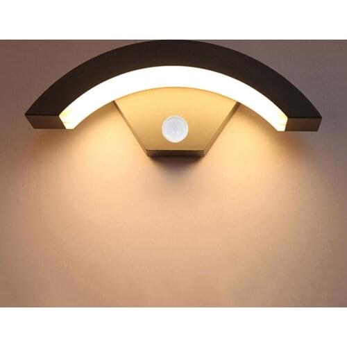 Thrisdar PIR Motion Sensor Outdoor Garden Porch Wall Light 12W Waterproof Wall Lamp Villa Corridor Balcony Step Wall Light