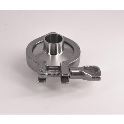 Clamp 1.5" Tri Clamp x 25mm 1" Pipe OD Stainless Sanitary 2 PCS SS304 Weld Ferrules + 1 PC SS304 Clamp + 1 PC Gasket