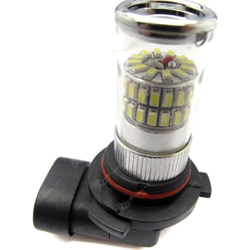 2Pcs 3014 chip Bright White yellow 48SMD HB4 9006 LED headlights Bulbs Reflector Mirror Design Fog Lights DRL Replacement Bulbs