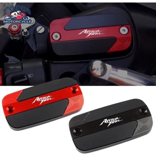 With logo Motorcycle CNC Aluminum Front Brake Reservoir Fluid Tank Oil Cover Cap For Honda Africa Twin CRF1100/L 2019-2020