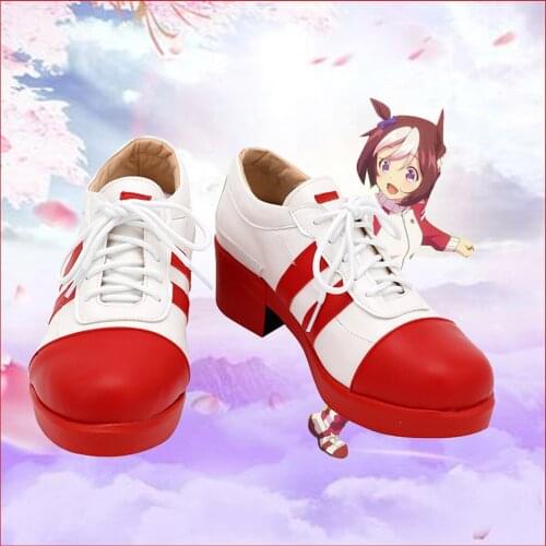 Anime Pretty Derby Special Week Cosplay Shoes Boots Halloween Costumes Accessory Custom Made