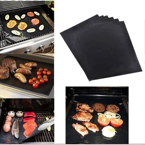 Non-Stick BBQ Grill Mat Barbecue Cooking Reusable Sheets Baking Mats