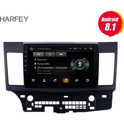 Harfey 10.1" 2din Android 10.0 API 29 for 2008-2015 Mitsubishi Lancer-ex car multimedia player HD Touchscreen GPS with Bluetooth