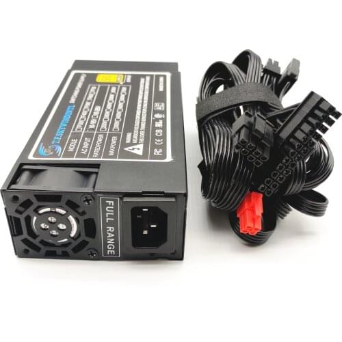 Computer Power Supply Small 1U Computer PSU Flex-ATX 600W for ITX PC Full Modular Power Supply Small 1U Computer PSU