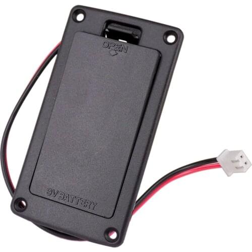 9V Battery Box Case Holder for Active Guitar Bass Pickup Black