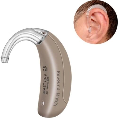 Gn Resound Match 3T70-V Digital Wireless BTE Hearing Aid Aids High Power Ear Hearing Assistance Device Amplifiers