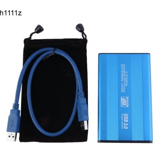 2.5 Inch Notebook SATA HDD Case to Sata USB 3.0 SSD HD Hard Drive Disk External Storage Enclosure Box With USB 3.0 Cable for MAC