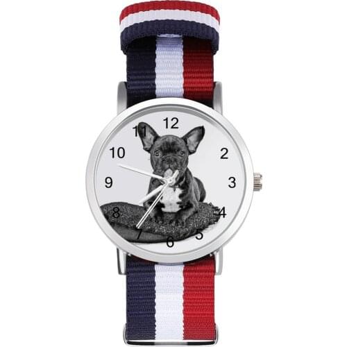 French Bulldog Quartz Watch Business Design Wrist Watch Teens Cute Good Quality Wristwatch