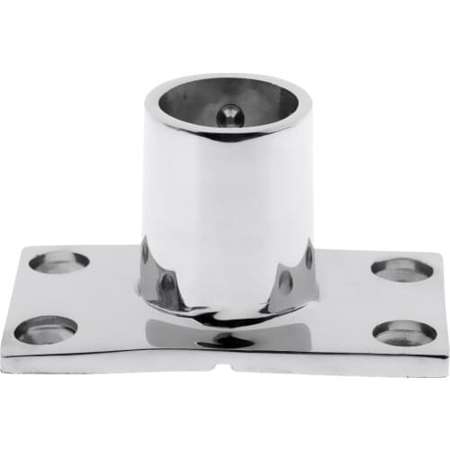 Boat Hand Rail Fitting 90 Degree 7/8' Stanchion Base Marine Stainless Steel