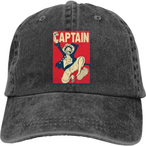 Luffy The Captain The Baseball Cap Peaked capt Sport Unisex Outdoor Custom One Piece Anime Manga Hats