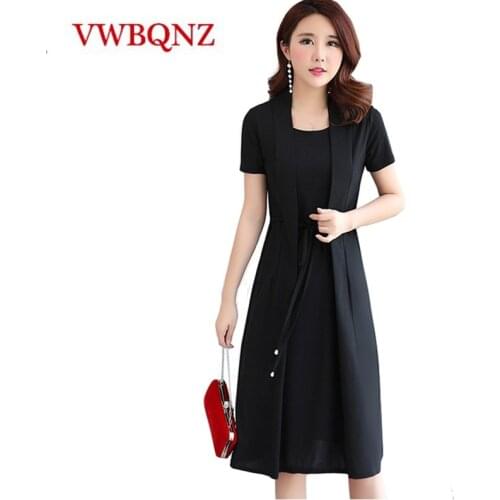 Fashion Dress Womens clothing 2021 New Summer Short Sleeve Middle-aged Mother Temperament Slim Dress Plus Size 5XL Ladies Dress
