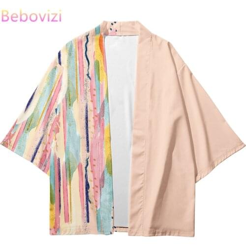 Plus Size 6XL 5XL 4XL 2021 Fashion Beach Japanese Kimono Kimetsu No Yaiba Robe Cardigan Men Shirts Yukata Haori Womens Clothing