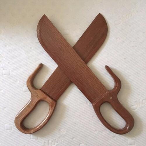 Natural hard wooden Wing Chun Butterfly Swords, double knives, Chinese kung fu heavy and high density woode Bart Cham Dao