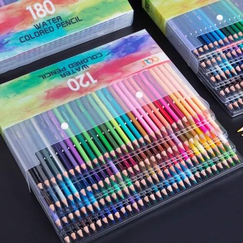 120/210 Colors Professional Watercolor Pencils Sketching wooden colorful pencils For Drawing Students School Art Supplies